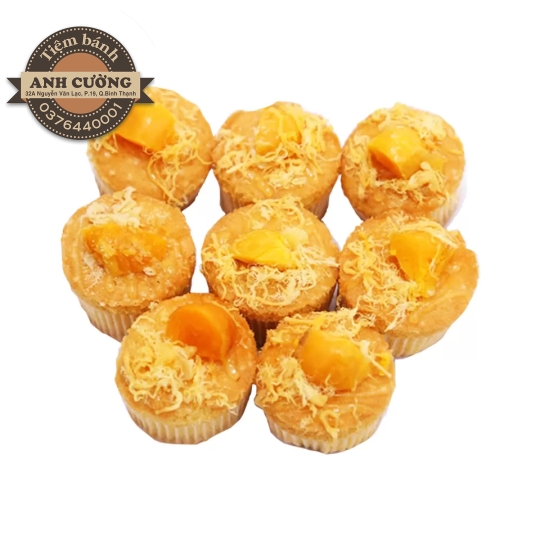 Bánh bông lan trứng muối nhỏ